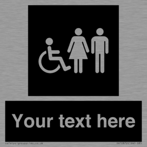 Custom information: black panel disabled female and male